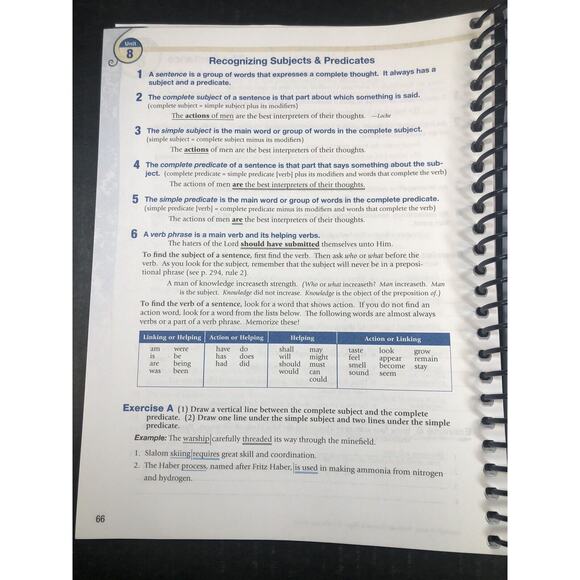 A Beka Book Grammar And Composition III 5th Edition Teacher Key Homeschool Book‎ - Picture 10 of 12